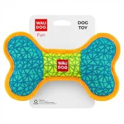 Игрушка для собак WAUDOG Fun, "Кость", 20 x 12 см голубой (62082)