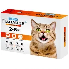 Таблетки протипаразитарні для котів SUPERIUM Панацея 2-8 кг (9127)