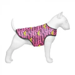 Курточка-накидка для собак WAUDOG Clothes, малюнок "Чудо-жінка в рожевому", L, А 41 см, B 58-70 см, З 42-52 см (505-4010)