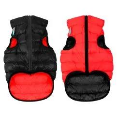 Курточка для собак AiryVest двостороння, розмір S 35, червоно-чорна (1603)