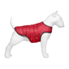 Курточка-накидка для собак WAUDOG Clothes, рисунок "Супермен красный", L, А 41 см, B 58-70 см, С 42-52 см (505-4007)