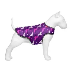 Курточка-накидка для собак WAUDOG Clothes, малюнок "Чудо-жінка фіолет", L, А 41 см, B 58-70 см, З 42-52 см (505-4008)