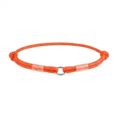 Шнурок для адресника з паракорду Collar WAUDOG Smart ID, світловідбивний, S, Д 4 мм, Дл 25-45 см оранжевий (60384)