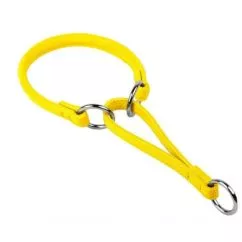 Ошейник-удавка рывковый Collar WAUDOG GLAMOUR (диаметр 13мм, длина 60 см) желтый (75438)