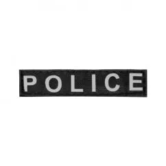 Змінний напис "Dog Extremе" "POLICE" великий для шлейки "POLICE" 3-4 розміру чорний (24731)