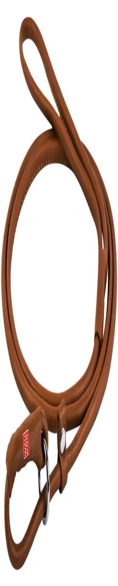 Поводок для собак кожаный WAUDOG Soft, круглый, Д 10 мм, Дл 122 см коричневый (4846)
