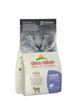 Сухий корм Almo Nature Holistic Cat для дорослих котів з чутливим травленням зі свіжим ягням 0,4 кг (664)
