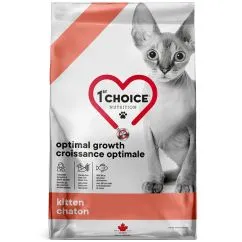 Сухий корм 1st Choice (ФестЧойс) Кошеня риби (Kitten Optimal growth) корм для кошенят , 4.54 кг Пакунок (ФЧККР4,54)