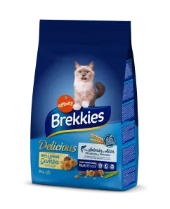 Сухий корм Brekkies Cat Delice Fish для дорослих котів з рибою 3 кг (927400)