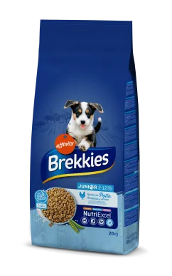 Сухой корм Brekkies Dog Junior для молодых собак с курицей 20 кг (927437)