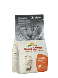 Сухой корм Almo Nature Holistic Cat для взрослых кошек со свежей индейкой 0,4 кг (607)