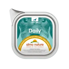 Вологий корм Almo Nature Daily Dog, 100 г курка, шинка і сир (227)