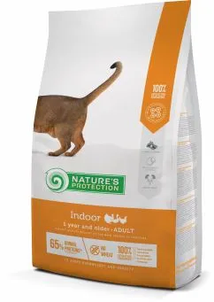 Сухой корм для взрослых кошек живущих в помещении Nature's Protection Indoor 2кг (NPS45764)
