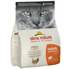 Сухой корм Almo Nature Holistic Cat для взрослых кошек со свежей индейкой 2 кг (627)