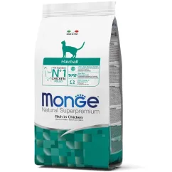 Сухий корм Monge Cat Hairball 10кг (70004794)
