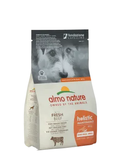 Сухой корм Almo Nature Holistic Dog XS-S для взрослых собак маленьких пород со свежей говядиной 0,4 кг (706)