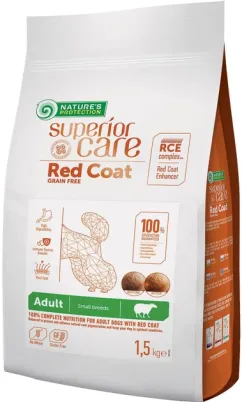 Сухой корм Nature's Protection Red Coat Grain Free Adult Small Breeds with Lamb 1.5 кг (NPSC47232)