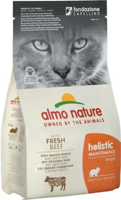 Сухой корм Almo Nature Holistic Cat для взрослых кошек со свежей говядиной 2 кг (628)