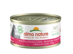 Вологий корм Almo Nature HFC Cat Natural, 70 г курка з печінкою (5413H)