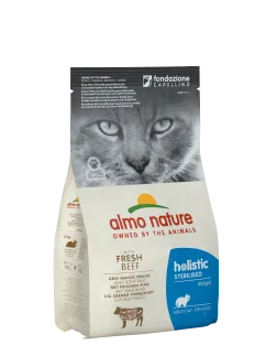 Сухой корм Almo Nature Holistic Cat для взрослых стерилизованных кошек со свежей говядиной 0,4 кг (660)