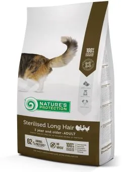 Сухой корм для взрослых кошек после стерлизации Nature's Protection Sterilised Long Hair 2kg (NPS45779)