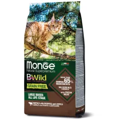 Сухой корм Monge Cat Bwild Grain Free буйвол (для котов крупных пород с 2-х месяцев) 1,5кг (70012065)