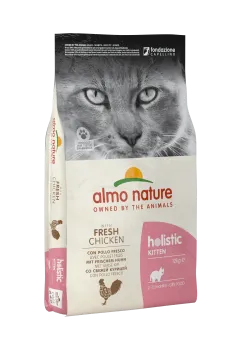 Сухой корм Almo Nature Holistic Cat для котят со свежей курицей 12 кг (640)
