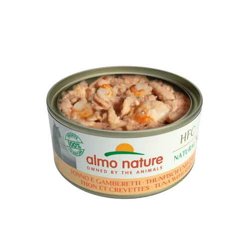 Вологий корм Almo Nature HFC Cat Natural, 150 г тунець і креветки (5128H) - фото №2