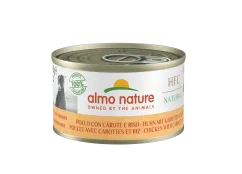 Вологий корм Almo Nature HFC Dog Natural, 95 г курка з морквою і рис (5571)