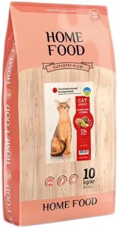 Беззерновий корм для котів Home Food качка з грушею 10 кг (4828333151000)