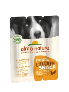 Ласощі Almo Nature Holistic Snack для собак, пауч 3 шт, 30 г курка (520)