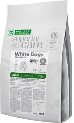Сухий корм Nature's Protection White Dogs Grain Free with Insect Adult Small Breeds 10кг (NPSC47300)