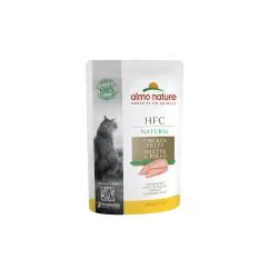 Вологий корм Almo Nature HFC Cat Natural, пауч, 55 г куряче філе (5800)