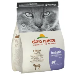 Сухой корм Almo Nature Holistic Cat для взрослых кошек с чувствительным пищеварением со свежим ягненком 2 кг (674)