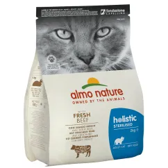 Сухой корм Almo Nature Holistic Cat для взрослых стерилизованных кошек со свежей говядиной 2 кг (670)