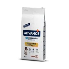Сухой корм Advance Dog Med/Maxi Sensitive Salmon&Rice для взрослых собак с чувствительным пищеварением 12 кг (923932)