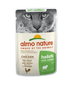 Влажный корм Almo Nature Holistic Functional Cat, для вывода шерсти, пауч, 70 г курица (5293)