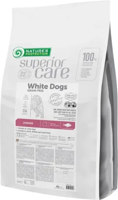 Сухий корм Nature's Protection White Dogs Grain Free White Fish Junior All Sizes, 10 кг (NPSC47597)