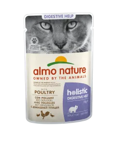 Вологий корм Almo Nature Holistic Functional Cat, для котів з чутливим травленням, пауч, 70 г птиця (5295)