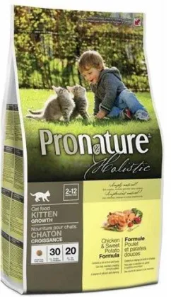 Pronature Holistic Kitten со вкусом курицы и батата 5.44 кг сухой корм для котят