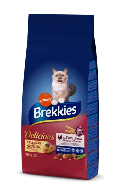 Сухий корм Brekkies Cat Delice Meat для дорослих котів з куркою 20 кг (927408)
