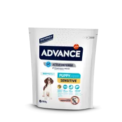Сухой корм Advance Dog Puppy Sensitive для щенков всех пород с чувствительным пищеварением с лососем и рисом 0,8 кг (500933)
