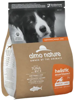 Сухий корм Almo Nature Holistic Dog для собак середніх та великих порід з тунцем і рисом 2 кг (6922)