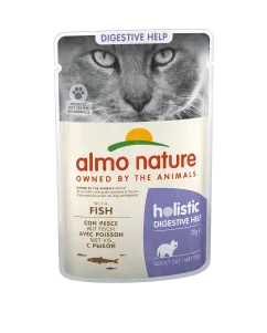 Вологий корм Almo Nature Holistic Functional Cat, для котів з чутливим травленням, пауч, 70 г риба (5294)