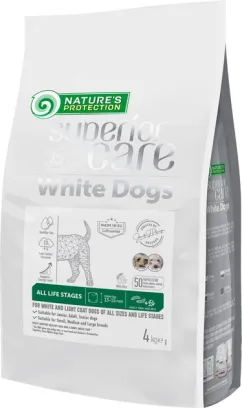 Сухой корм Nature's Protection White Dogs Insect All Sizes and Life Stages, 4 кг (NPSC47598)