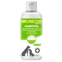 Шампунь UNICUM ORGANIC для собак з кератином 200 мл (UN-082)