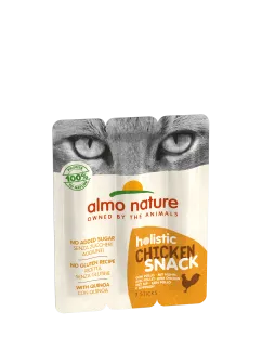 Ласощі Almo Nature Holistic Snack для котів, пауч 3 шт, 15 г курка (510)