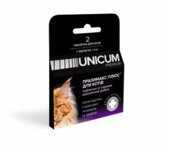 Таблетки UNICUM PREMIUM Празимакс Плюс для кошек противогельминтные с океанической рыбой 24 шт. (UN-062)