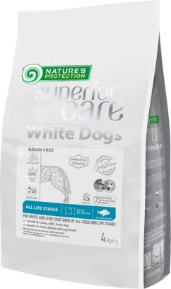 Сухий корм Nature's Protection White Dogs Grain Free White Fish All Sizes and Life Stages, 4 кг (NPSC47592)