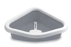 Туалет "Sprint Corner" з лопаткою, 40*56*14 см сірий (96618)